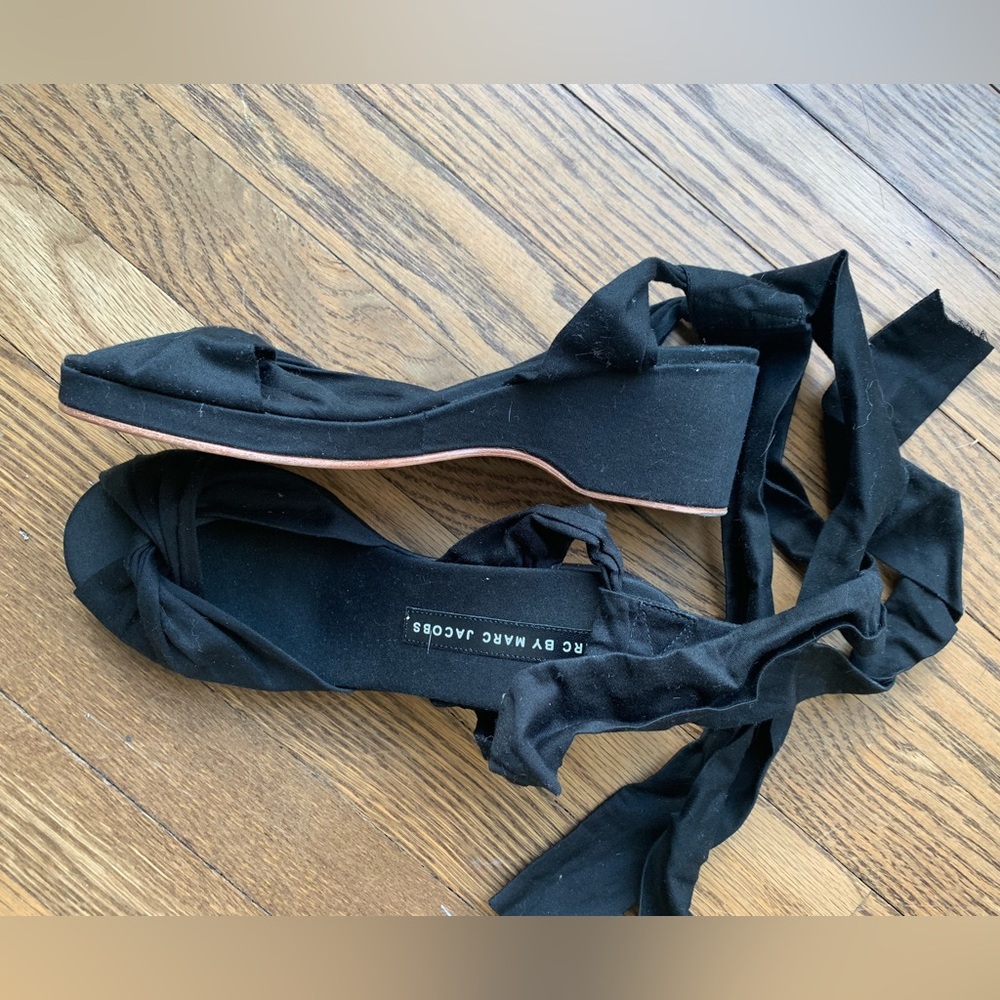 Marc by Marc Jacobs Peeptoe Ankle Ties platform sandal